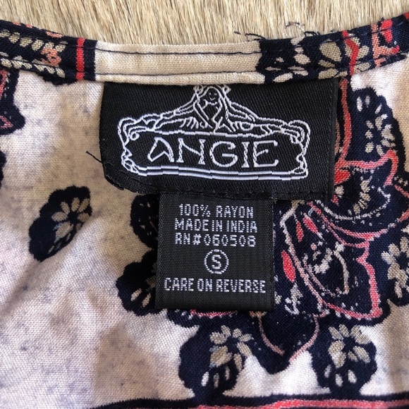 Angie Boho Oversized Kimono style Floral Top Cover Up Small - Picture 6 of 7